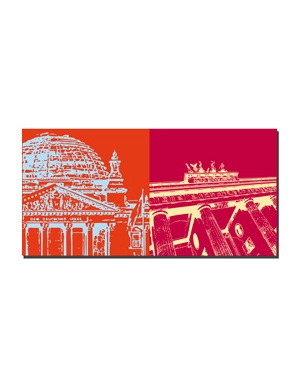 MAGNET-STORIES Berlin - Reichstag building + Brandenburg Gate