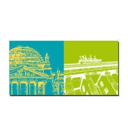 MAGNET-STORIES Picture on canvas - Berlin - 69447