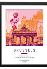ART-DOMINO® BY SABINE WELZ Affiche - Belgique - Bruxelles