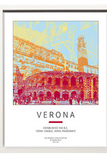 ART-DOMINO® BY SABINE WELZ Plakat - Italien - Verona