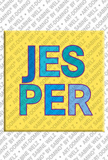 ART-DOMINO® BY SABINE WELZ JESPER - Magnet with the name JESPER