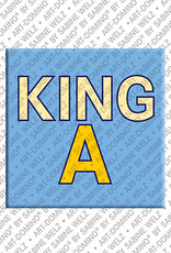 ART-DOMINO® BY SABINE WELZ KINGA - Magnet with the name KINGA