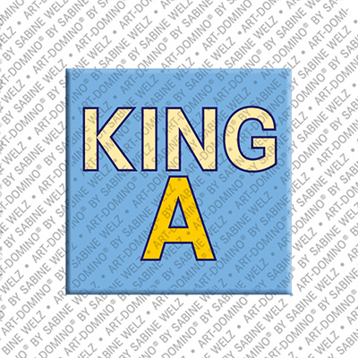 ART-DOMINO® BY SABINE WELZ KINGA - Magnet with the name KINGA