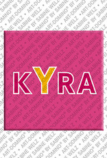 ART-DOMINO® BY SABINE WELZ KYRA - Magnet with the name KYRA