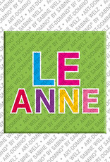 MAGNET-STORIES LEANNE - Magnet mit dem Vornamen LEANNE