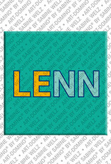 ART-DOMINO® BY SABINE WELZ LENN - Magnet mit dem Vornamen LENN