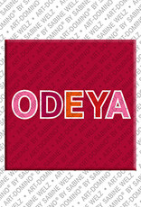 ART-DOMINO® BY SABINE WELZ ODEYA - Aimant avec le nom ODEYA