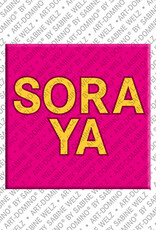 ART-DOMINO® BY SABINE WELZ SORAYA - Magnet mit dem Vornamen SORAYA