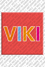 ART-DOMINO® BY SABINE WELZ VIKI - Magnet mit dem Vornamen VIKI