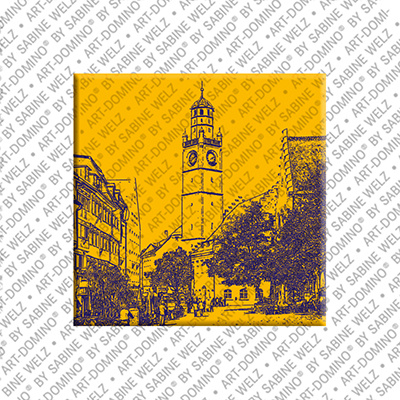 ART-DOMINO® BY SABINE WELZ Ravensburg - Blaserturm (avec Waaghaus et Rathaus)
