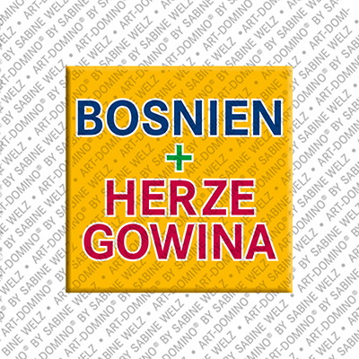 ART-DOMINO® BY SABINE WELZ Bosnien+Herzigowina – Lettering
