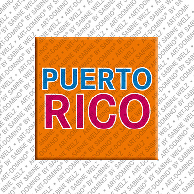 ART-DOMINO® BY SABINE WELZ Puerto Rico – Schriftzug