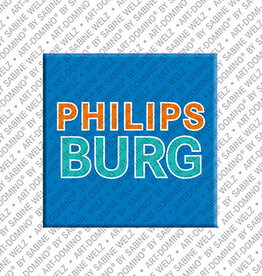 ART-DOMINO® BY SABINE WELZ Magnet - Saint Martin - Philipsburg - 00