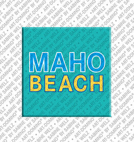 ART-DOMINO® BY SABINE WELZ Aimant - Saint Martin - Maho Beach - 00