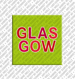 ART-DOMINO® BY SABINE WELZ Magnet - Schottland - Glasgow