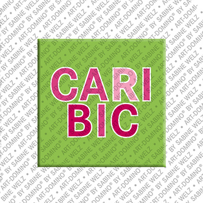 ART-DOMINO® BY SABINE WELZ Caribic – Schriftzug