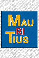 ART-DOMINO® BY SABINE WELZ Mauritius – Schriftzug
