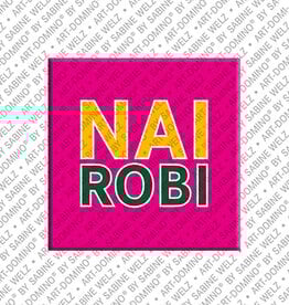 ART-DOMINO® BY SABINE WELZ Magnet - Kenia - Nairobi - 00