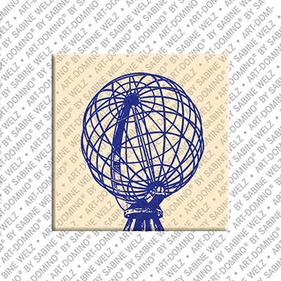 ART-DOMINO® BY SABINE WELZ Nordkap - Globe Terrestre
