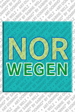 ART-DOMINO® BY SABINE WELZ Norwegen – Lettrage