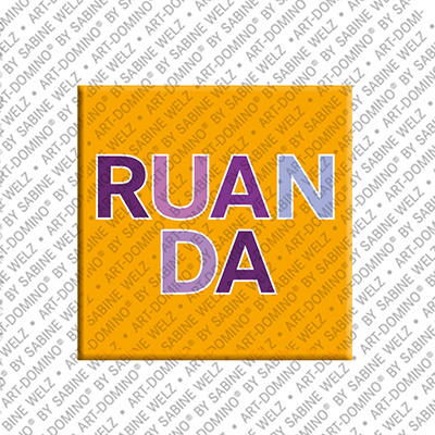 ART-DOMINO® BY SABINE WELZ Ruanda – Lettering