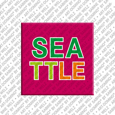 ART-DOMINO® BY SABINE WELZ Seattle - Schriftzug