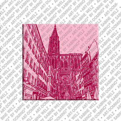 ART-DOMINO® BY SABINE WELZ Strassburg – Liebfrauenmünster, Rue Mercière
