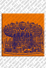ART-DOMINO® BY SABINE WELZ Strassburg – Historisches Karussell  Place Gutenberg