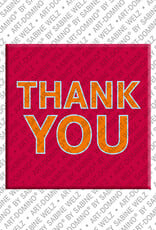 ART-DOMINO® BY SABINE WELZ Thank You – Magnet with Thank You