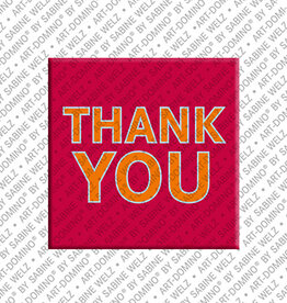 ART-DOMINO® BY SABINE WELZ Aimant - THANK YOU - 2