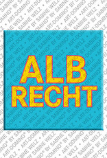 ART-DOMINO® BY SABINE WELZ ALBRECHT - Magnet with the name ALBRECHT