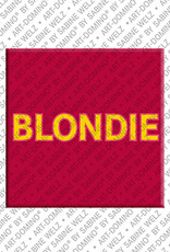 ART-DOMINO® BY SABINE WELZ BLONDIE - Magnet mit dem Vornamen BLONDIE