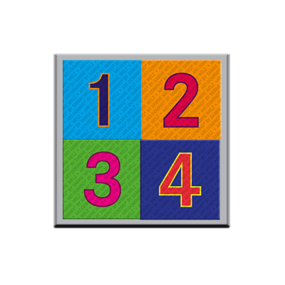 MAGNET-STORIES Galvanised metal plates measuring 8.5 x 8.5 cm cm for 1-4magnets.