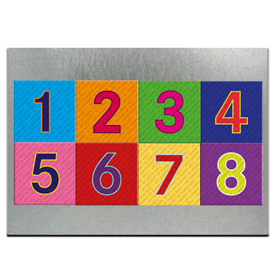 MAGNET-STORIES Plaques métalliques galvanisées au format 13 x 18 cm pour 6-8 aimants.