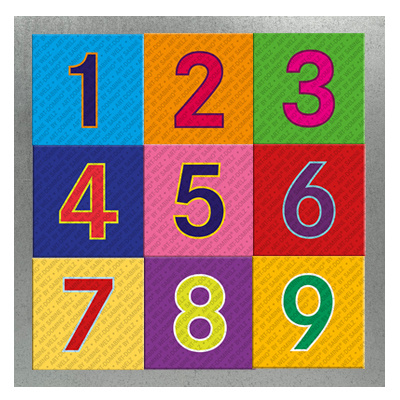 MAGNET-STORIES Verzinkte Metallplatten im Format 15 x 15 cm für 4-9 Magnete.