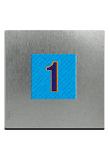 MAGNET-STORIES Plaques métalliques galvanisées au format 8,5 x 8,5 cm cm pour 1-4 aimants.