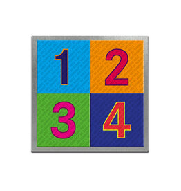 MAGNET-STORIES Plaques métalliques - 8,5 x 8,5 cm pour 1-4 aimants