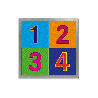 MAGNET-STORIES Plaques métalliques galvanisées au format 8,5 x 8,5 cm cm pour 1-4 aimants.