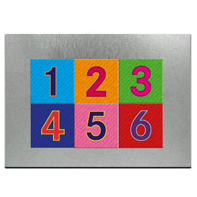 MAGNET-STORIES Verzinkte Metallplatten im Format 13 x 18 cm für 6-8 Magnete.