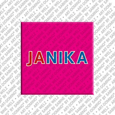 MAGNET-STORIES JANIKA - Magnet mit dem Vornamen JANIKA