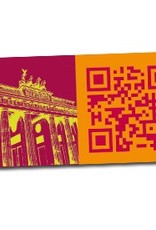 ART-DOMINO® BY SABINE WELZ Berlin – Brandenburger Tor + QR Code Berlin