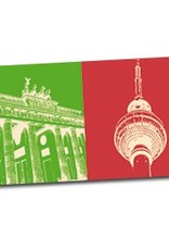 ART-DOMINO® BY SABINE WELZ Berlin – Brandenburger Tor + Fernsehturm