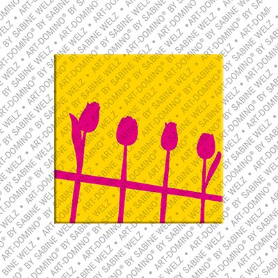 ART-DOMINO® BY SABINE WELZ Amsterdam – Tulpenzaun