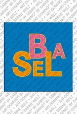 ART-DOMINO® BY SABINE WELZ Basel – Schriftzug Basel