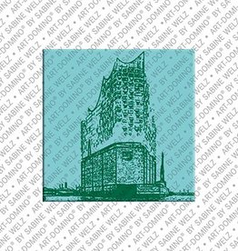 ART-DOMINO® BY SABINE WELZ Magnet Hamburg - 12