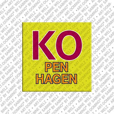 ART-DOMINO® BY SABINE WELZ Kopenhagen – Schriftzug