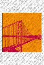 ART-DOMINO® BY SABINE WELZ San Francisco – Golden Gate Bridge