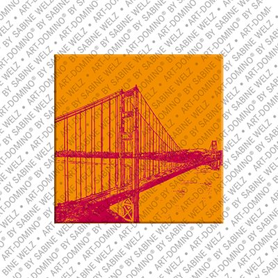 ART-DOMINO® BY SABINE WELZ San Francisco – Golden Gate Bridge