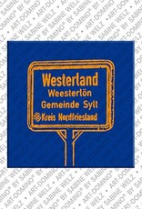 ART-DOMINO® BY SABINE WELZ Sylt – Schild Westerland