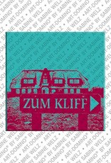 ART-DOMINO® BY SABINE WELZ Sylt – Schild Zum Kliff 1